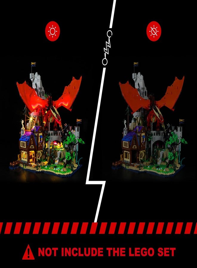 BRIKSMAX Led Lighting Kit for Lego-21348 Dungeons Dragons: Red Dragon's Tale - Compatible with Lego Disney Building Set- Not Include Lego Set - Image 5